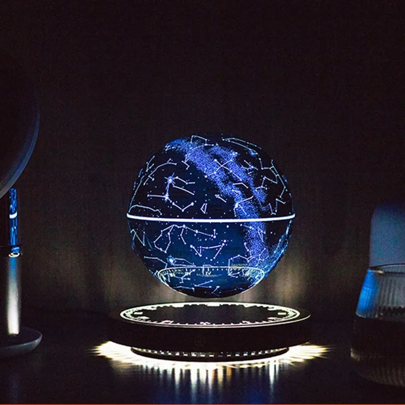 Levitating LED Globe Lamp - Magnetic Floating Earth with Starry Sky - Magic Trend