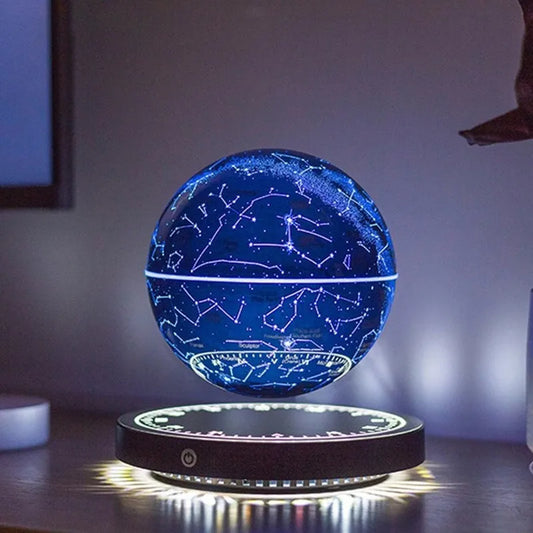 Levitating LED Globe Lamp - Magnetic Floating Earth with Starry Sky - Magic Trend