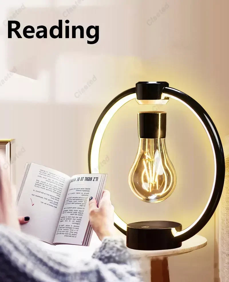 Magnetic Levitating RGB LED Retro Lamp - USB Night Light for Bedroom Decor - Magic Trend