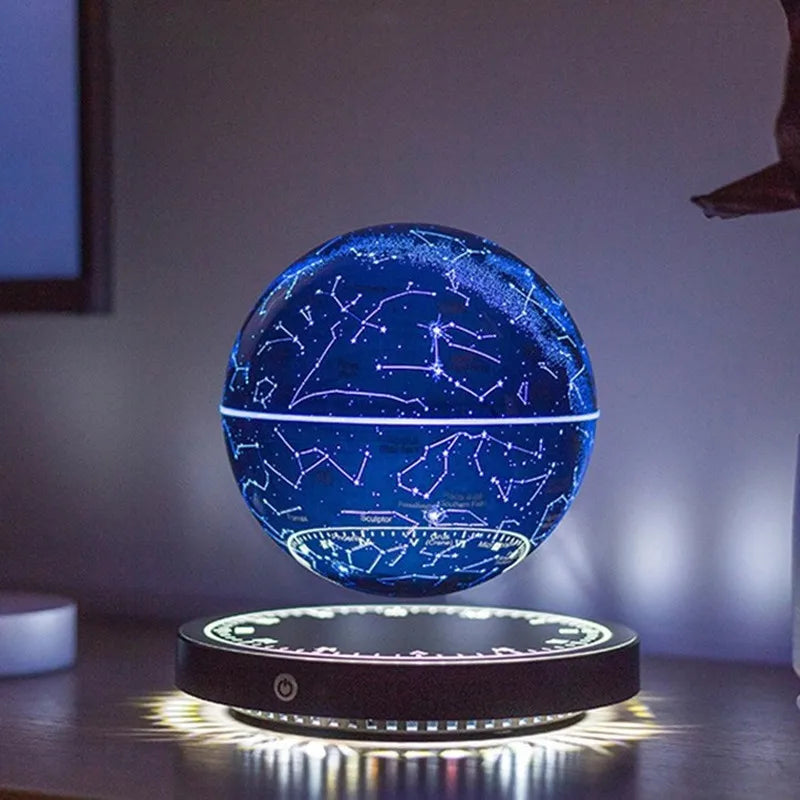Levitating LED Globe Lamp - Magnetic Floating Earth with Starry Sky - Magic Trend