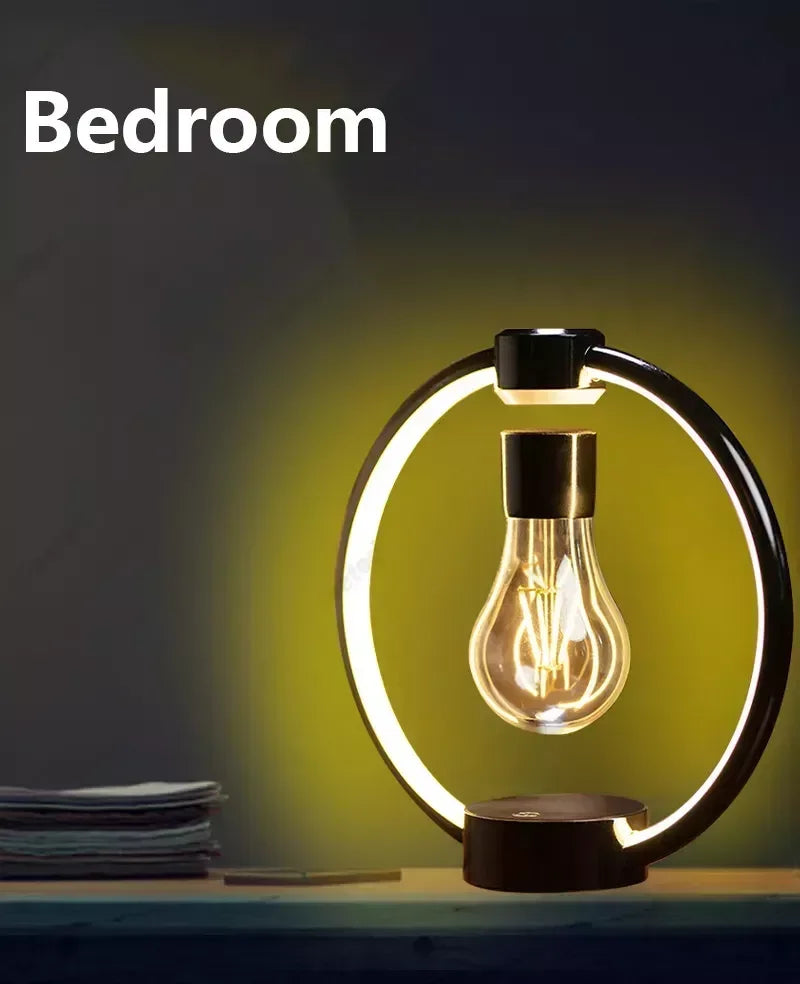 Magnetic Levitating RGB LED Retro Lamp - USB Night Light for Bedroom Decor - Magic Trend