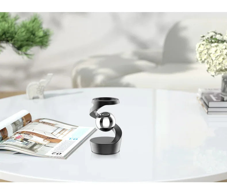 Gravity Defying Levitating Gyro - Kinetic Desk Toy for Stress Relief & Optical Illusion - Magic Trend