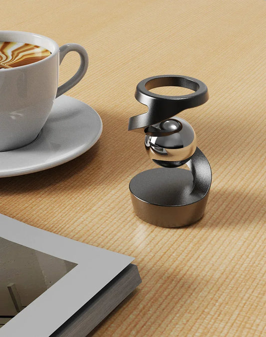 Gravity Defying Levitating Gyro - Kinetic Desk Toy for Stress Relief & Optical Illusion - Magic Trend