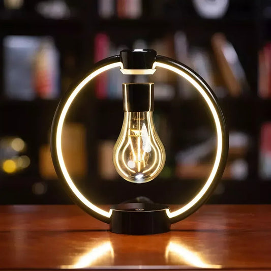 Magnetic Levitating RGB LED Retro Lamp - USB Night Light for Bedroom Decor - Magic Trend